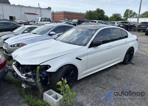 2020 BMW M5 Competition из США, поврежденный, VIN WBSJF0C08LB448907